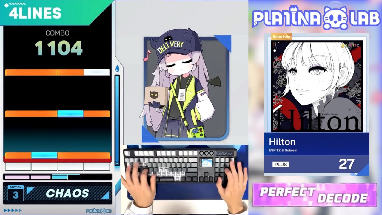 【PLATiNA :: LAB】Hilton 4LINES PLUS Lv.27 PERFECT DECODE(MAX-37) 【Hand Shot】