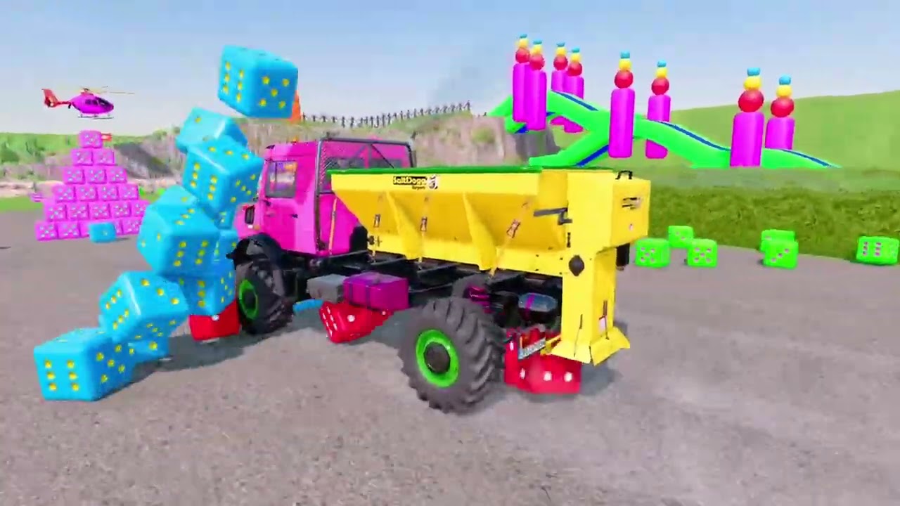 FS22 Transporting Colored Police Cars With Big Trucks - Farming Simulator 22 Mods
