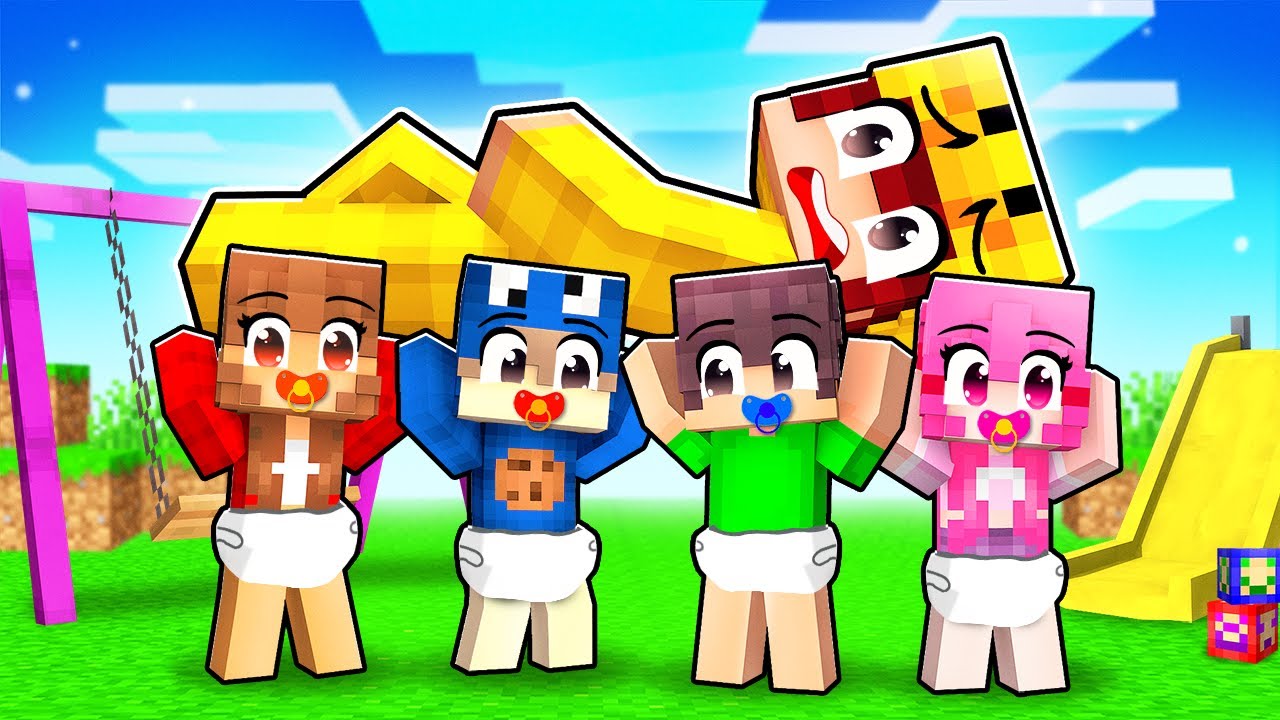 INBREKEN In Een ALLEEN BABY SERVER In Minecraft!