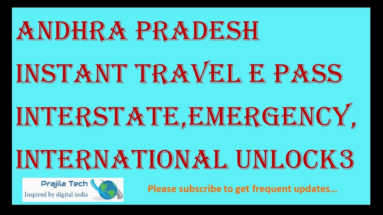 COVID Unlock 5.0 Instant Travel Pass From | To Andhra Pradesh Inter State | Flight | Road | Train