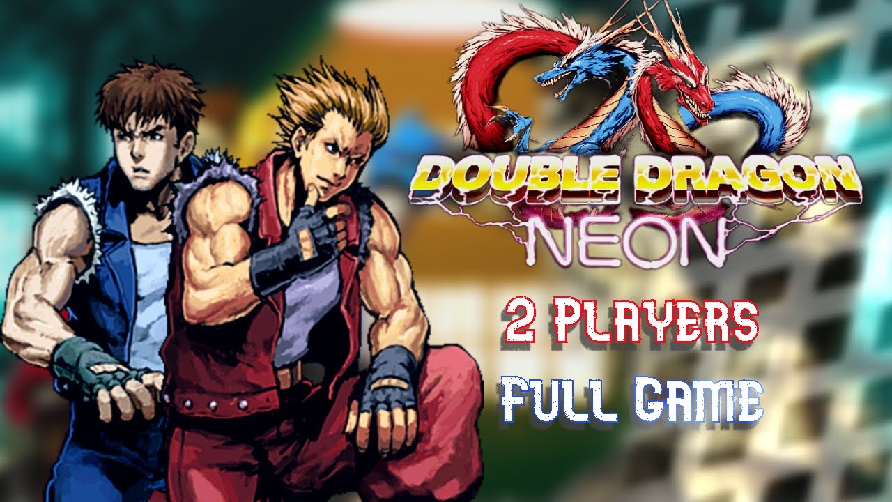 Double Dragon Neon PC 2 Player Full Game Playthrough 2023 - Double Dragon Neon COO 1080P