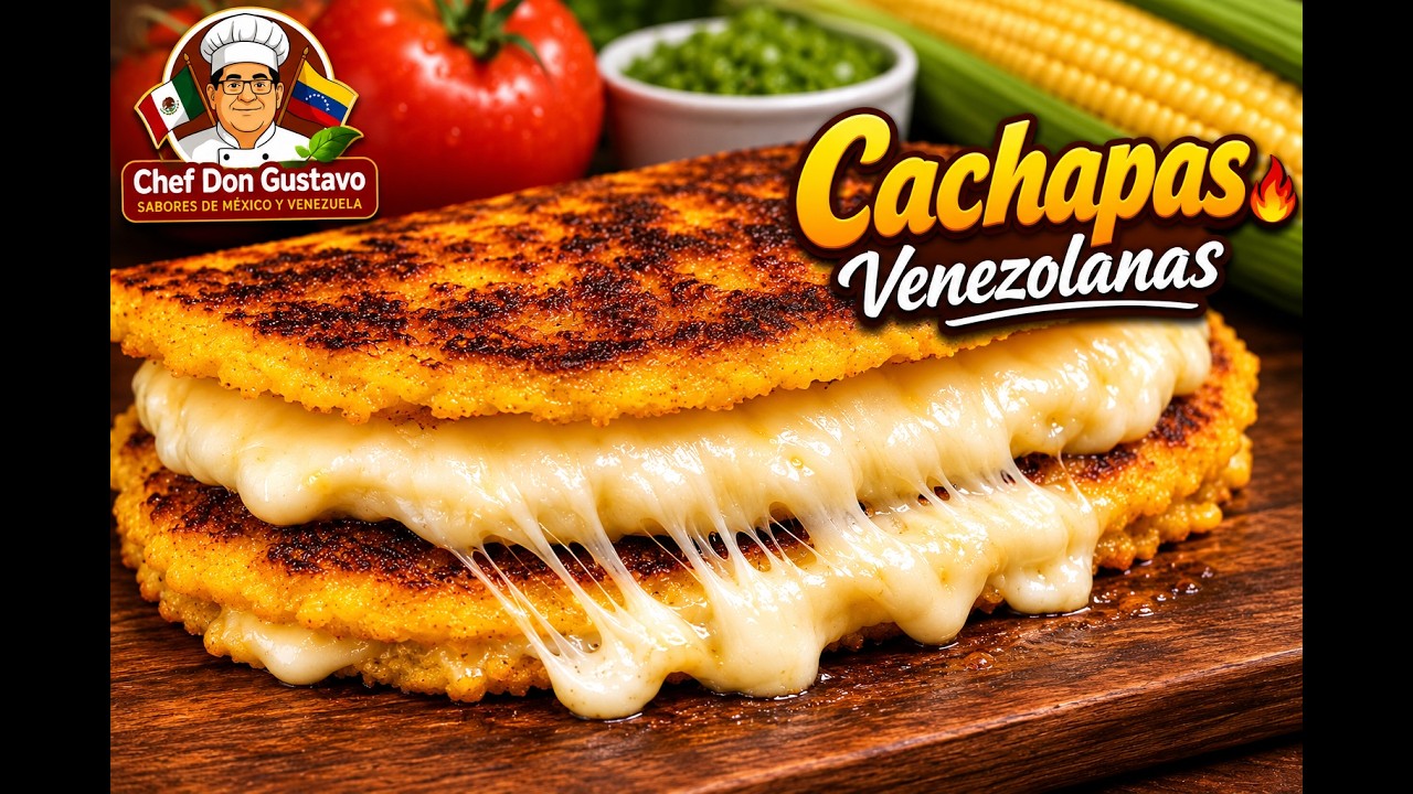 🌽 Cachapas Venezolanas Aut&eacute;nticas | Receta Tradicional con Queso de Mano 🇻🇪😋 October 24, 2025