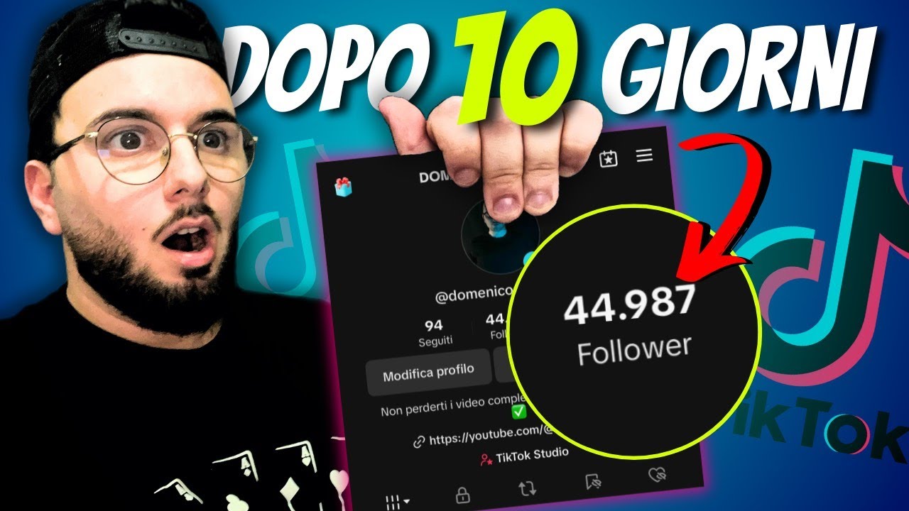 Ecco come raggiungere 10k FOLLOWERS su TIKTOK in 10 giorni - guida per andare VIRALI