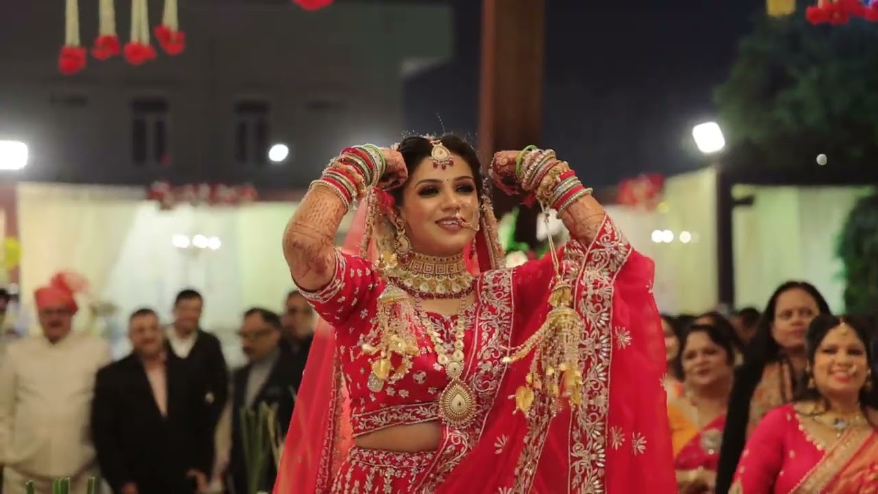 Lavanya's  Bride Entry on Wedding day.