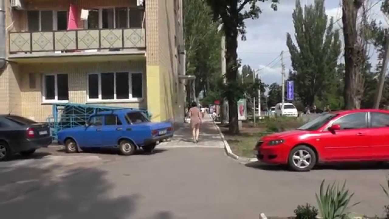 Ukraine Life город Скадовск , центр города , лето. Skadovsk city, downtown, summer