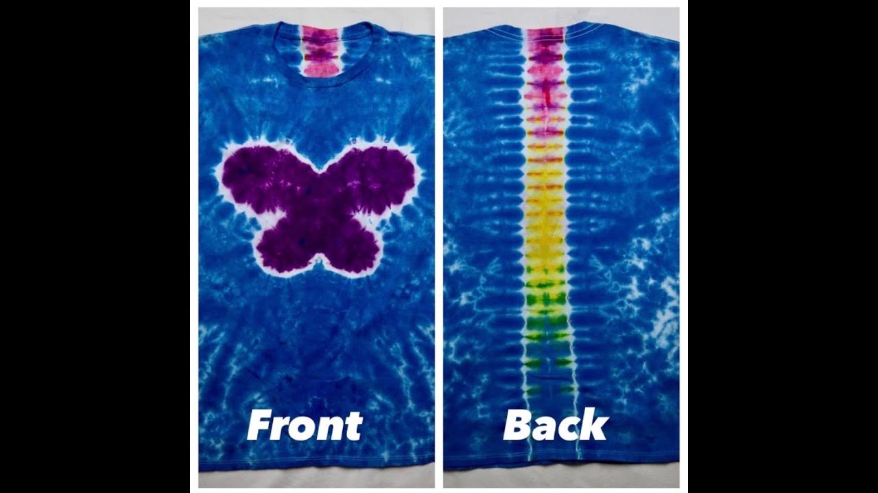 Diy Butterfly Tie Dye With Spine Tutorial