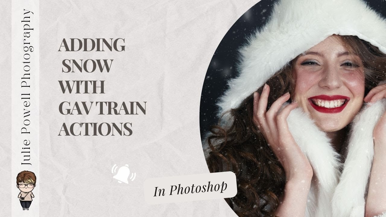 Adding snow to Christmas Photos with Gav Train Actions