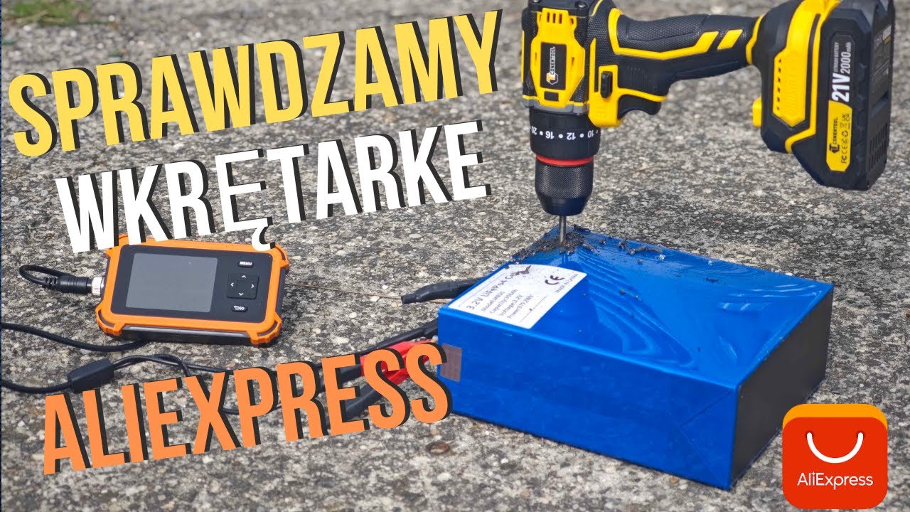 Test taniej wkrętarki 21V z AliExpress⚡ Bezszczotkowy silnik 2 baterie zestawik za mniej niż 200 zł!