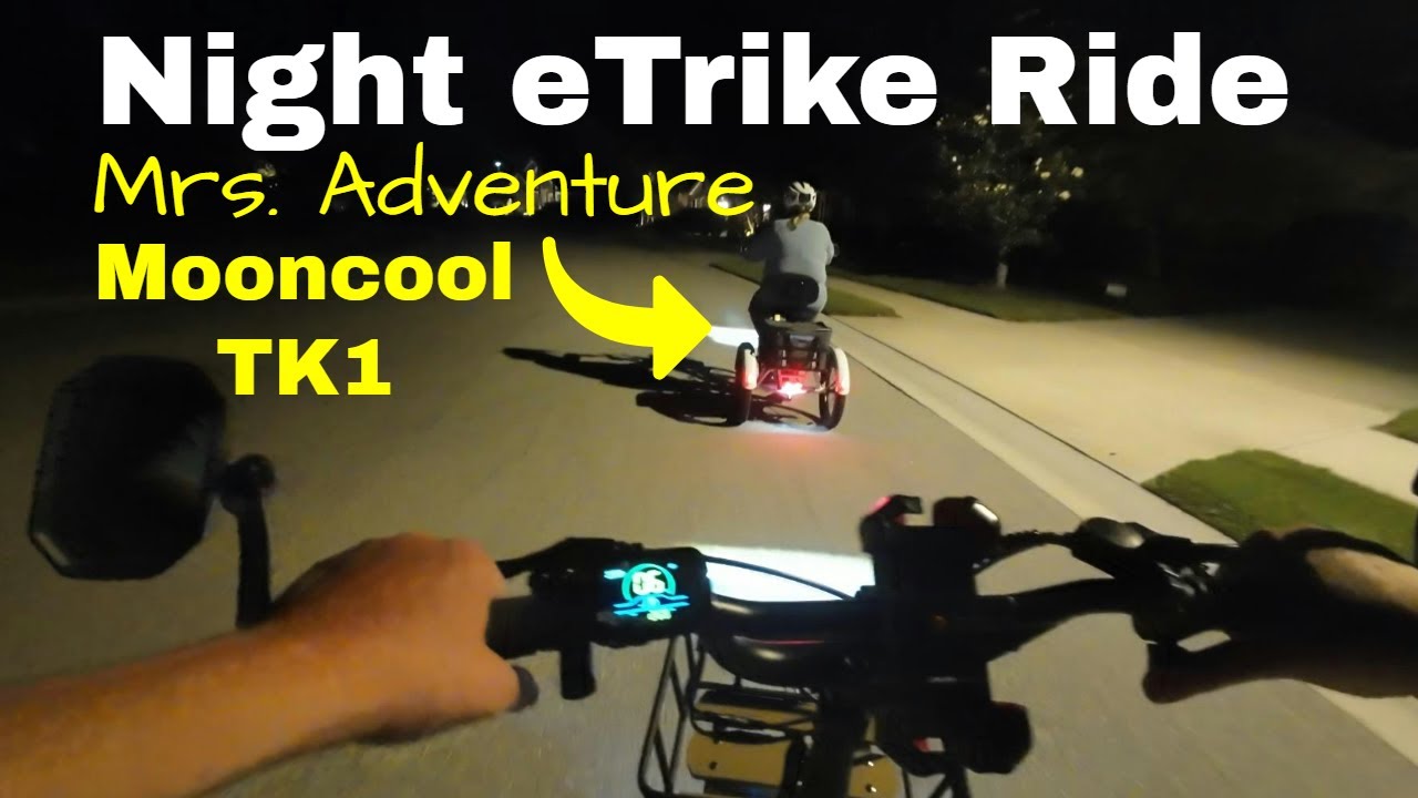 eTrike Night Ride With Mrs. Adventure | Mooncool eTrikes