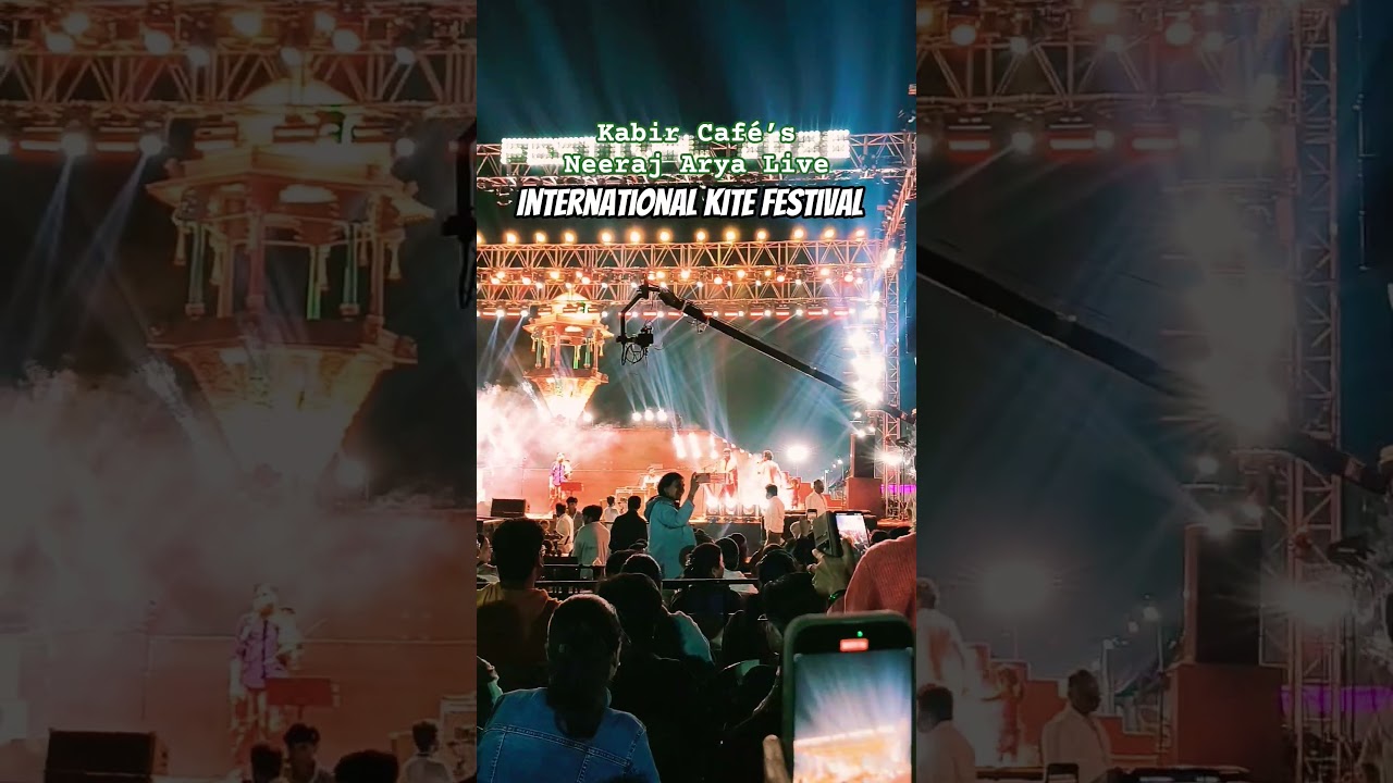 Kabir Café’s Neeraj Arya Live at International Kite Festival | Ahmedabad Gujarat 🔥 