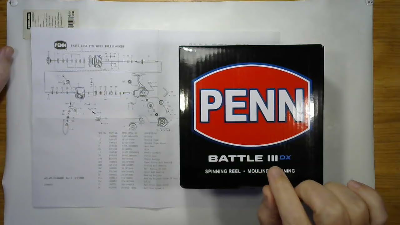 Катушка Penn Battle III 4000DX - ТО+апгрейд своими руками.