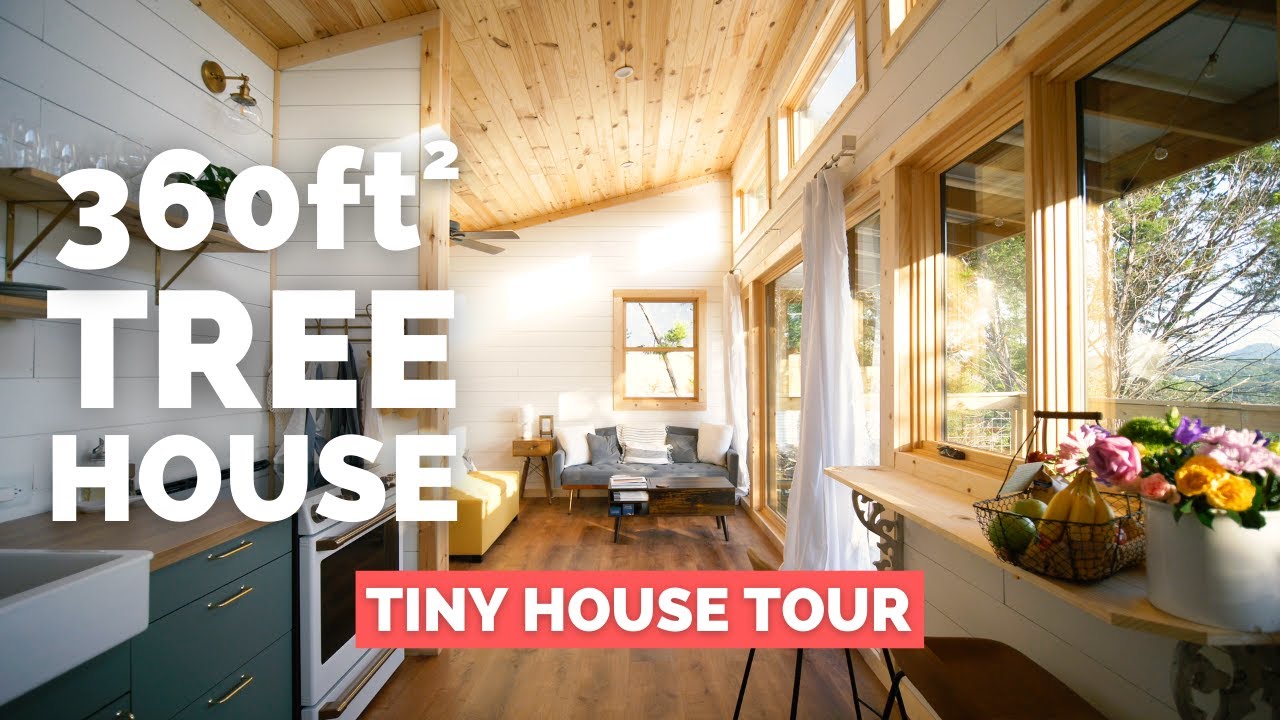 Beautiful 360-sqft Treehouse Airbnb | Tiny House Tour