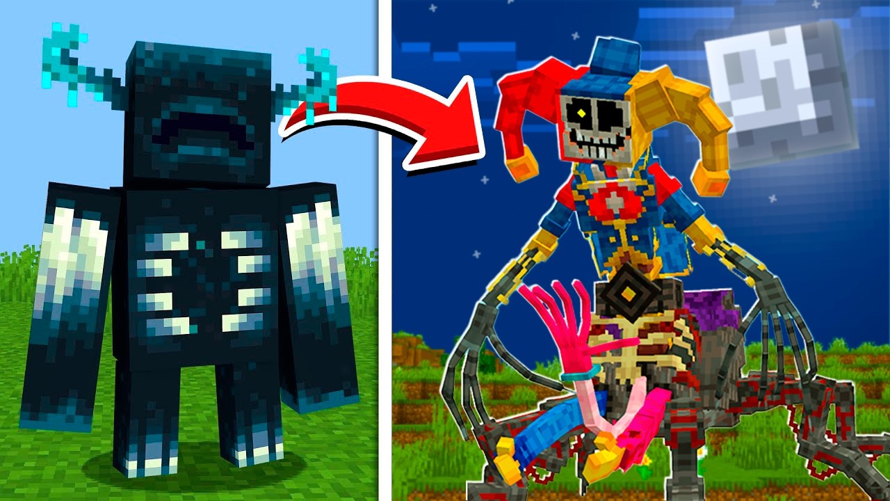Transformei os MOBS em POPPY PLAYTIME 5 No Minecraft