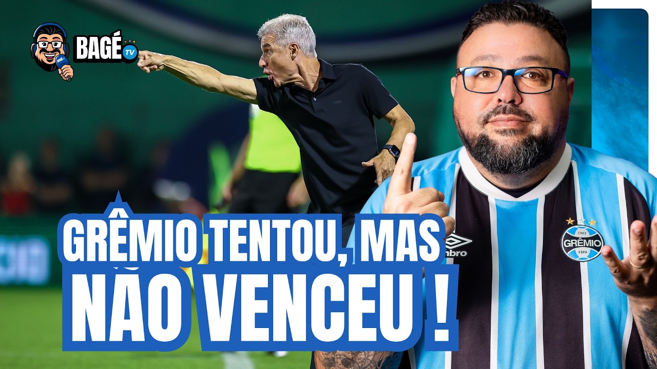 🇪🇪⚫️⚽️🔵 GRÊMIO TENTOU, MAS NÃO CONSEGUIU GANHAR DA CHAPE.