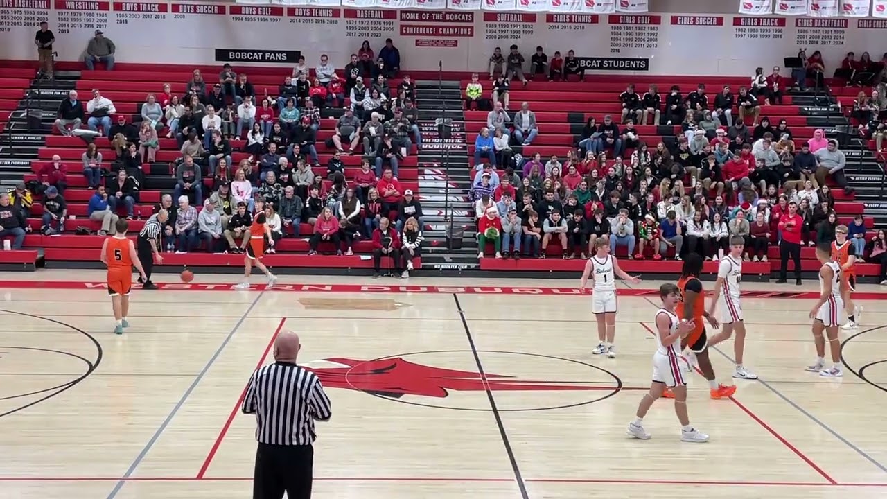 Cedar Rapids Prairie varsity boys vs Western Dubuque 12/16/25 1st half Boerschel 