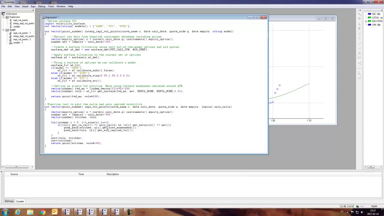 Quantlab 101 - Calibration of Vol Surface