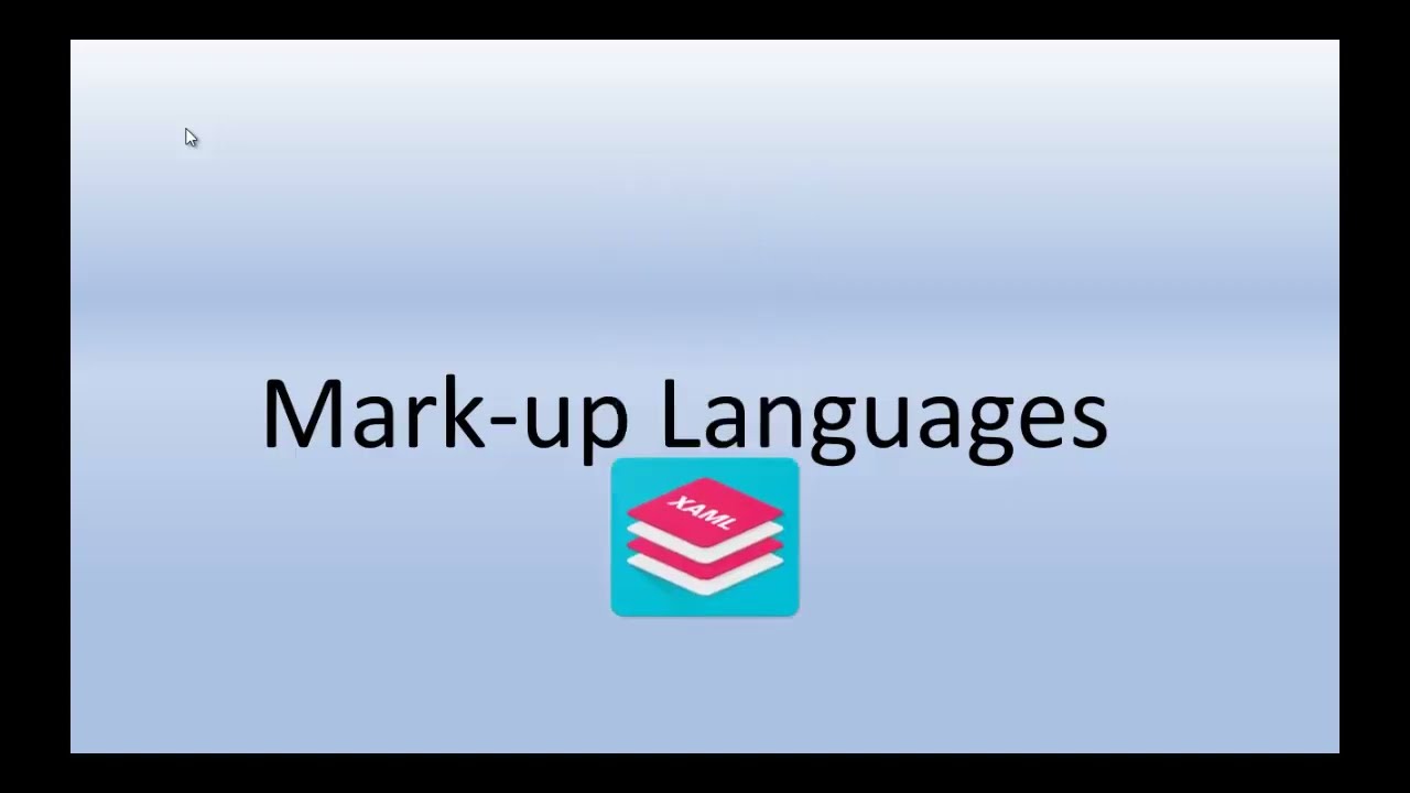 9  MarkUp languages