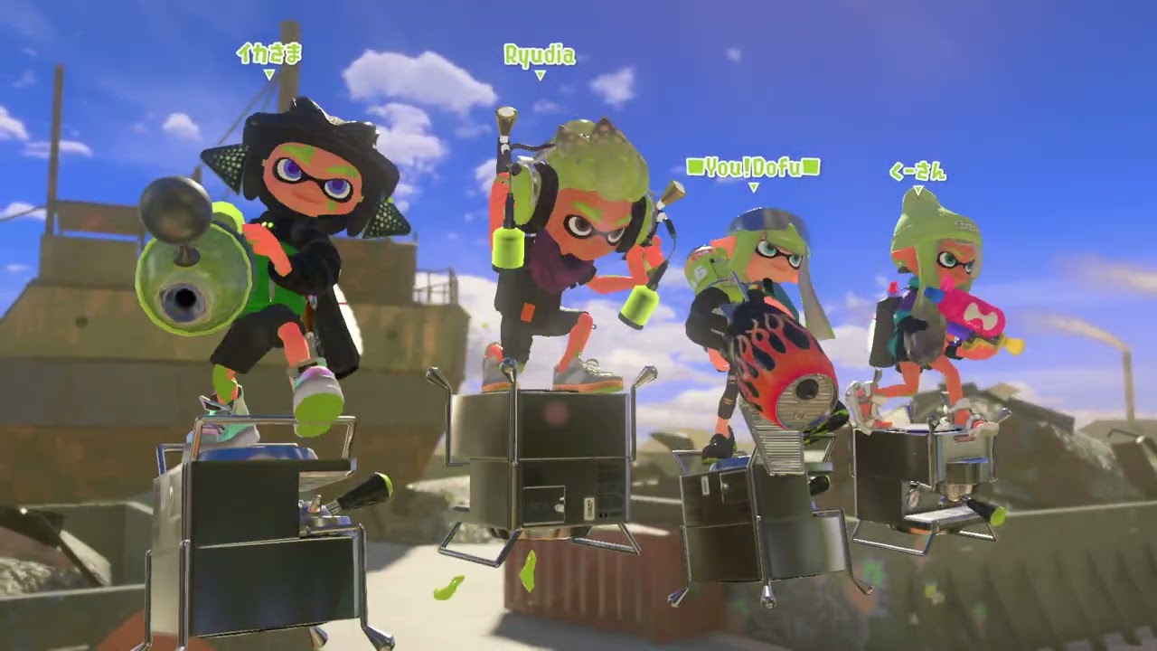 Nintendo Switch Online：Playtest Programを実施します。連続ゲーム小説【スプラトゥーン3】2790話、ガチアサリ ステージ：ヤガラ市場、ヒラメが丘団地。