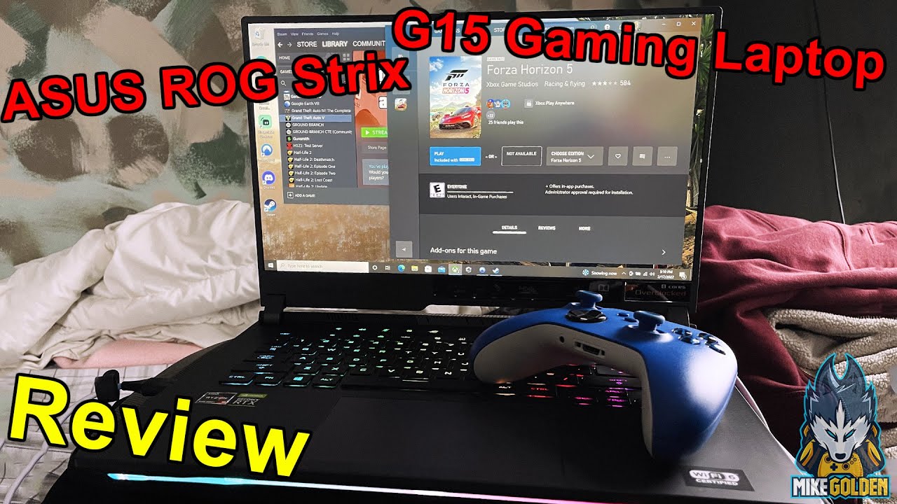 ASUS ROG Strix G15 Gaming Laptop Review - RGB Everywhere | 300Hz Display RTX 3070 AMD Ryzen 9 5900HX