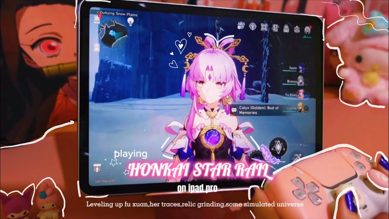 Playing Honkai Star Rail on a cozy ipad setup(50 min.)