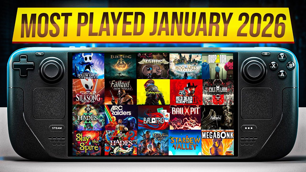 Топ-20 самых популярных игр января по версии Steam Deck