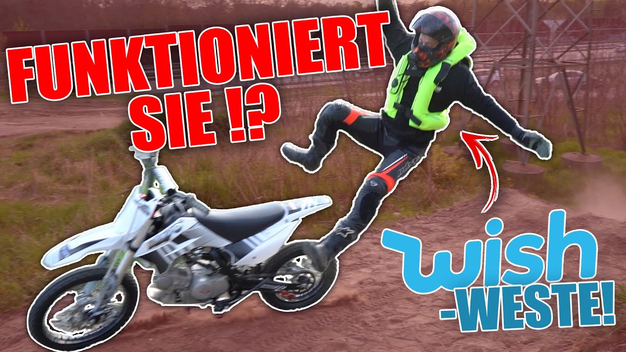 BILLIGSTE AIRBAG-WESTE von WISH beim UNFALL testen! | Kuhlewu