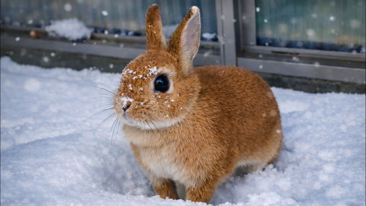 A Rabbit in a Japanese Winter