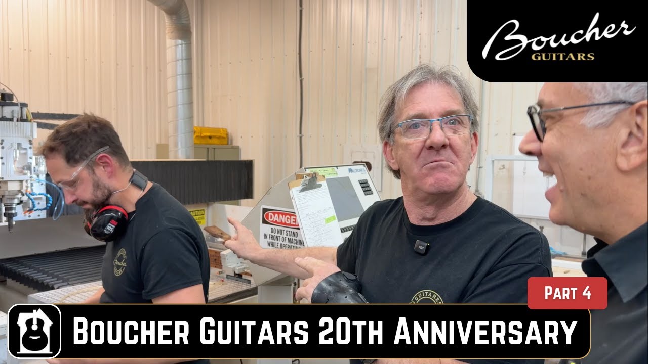 Brickhouse Guitars at Boucher Guitars 20th Anniversary Celebration Part 4 - CNC Bridge