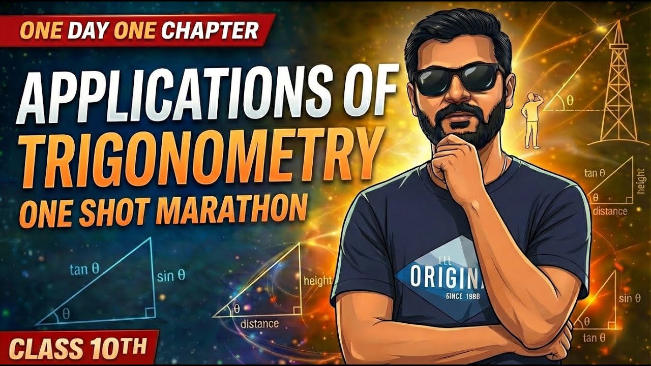 Class 10th Some Applications of Trigonometry One Shot | MathsWithVikasBhaiya | One Day One Chapter