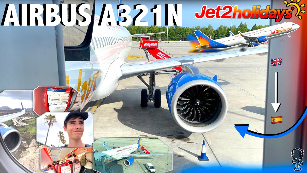ВПЕРВЫЕ НА YOUTUBE! Рейс Airbus A321Neo авиакомпании Jet2Holidays Манчестер — Тенерифе Южный (отч...