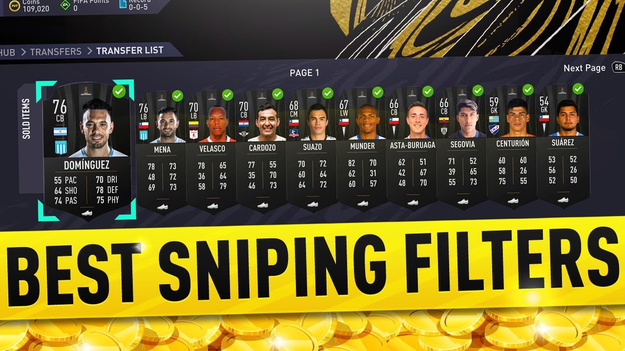 THE BEST SNIPING FILTERS ON FIFA 21! EASY PROFIT! FIFA 21 TRADING TIPS