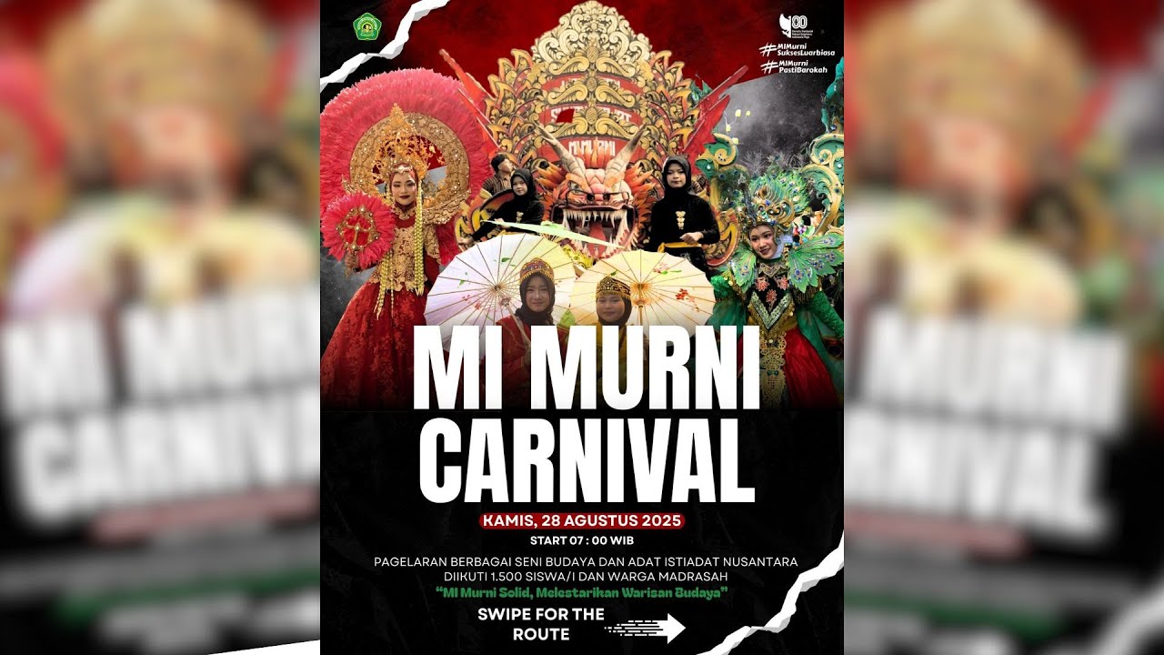 🔴📡 ( LIVE ) MI MURNI CARNIVAL PAGELARAN BERBAGAI SENI BUDAYA DAN ADAT ISTI ADAT NUSANTARA
