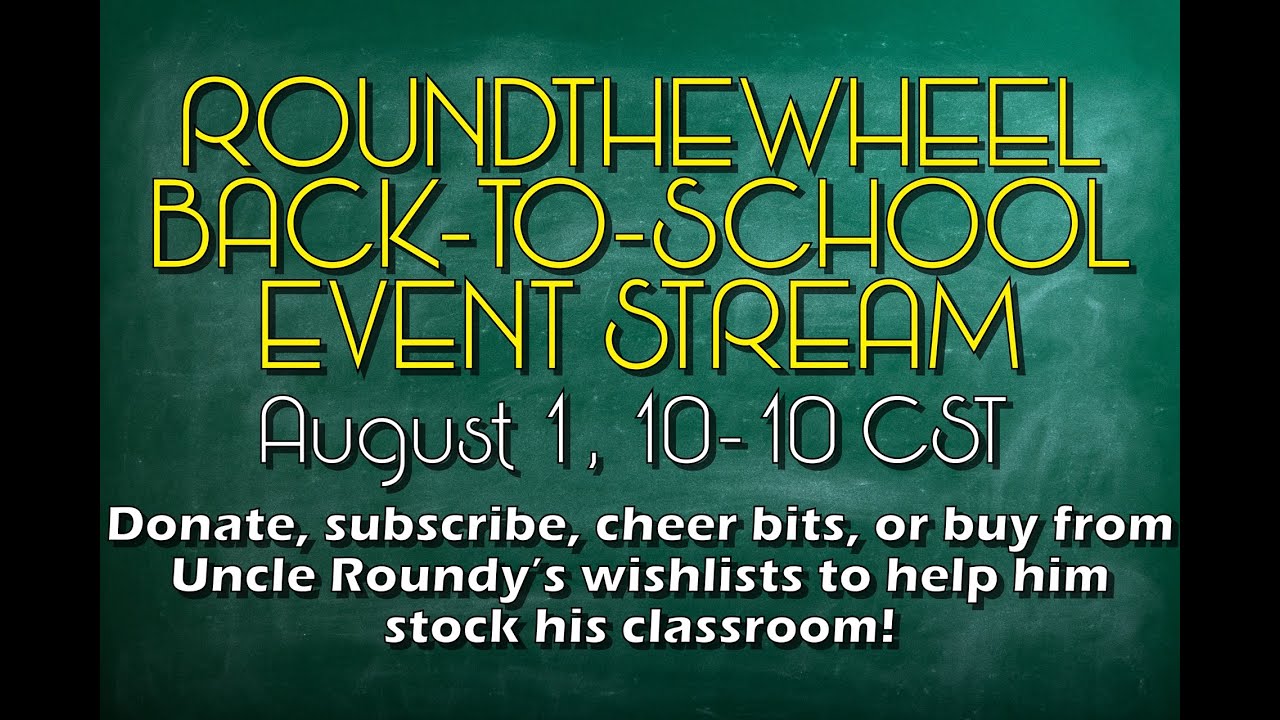 Roundthewheel Back-to-School Event Stream Itinerary