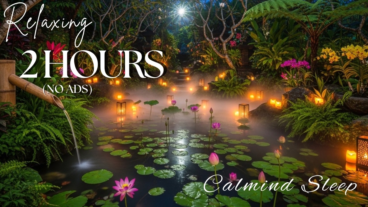 Deep Sleep Spa Music + Gentle Water 🌿🌿 Peaceful Ambience for Stress & Insomnia