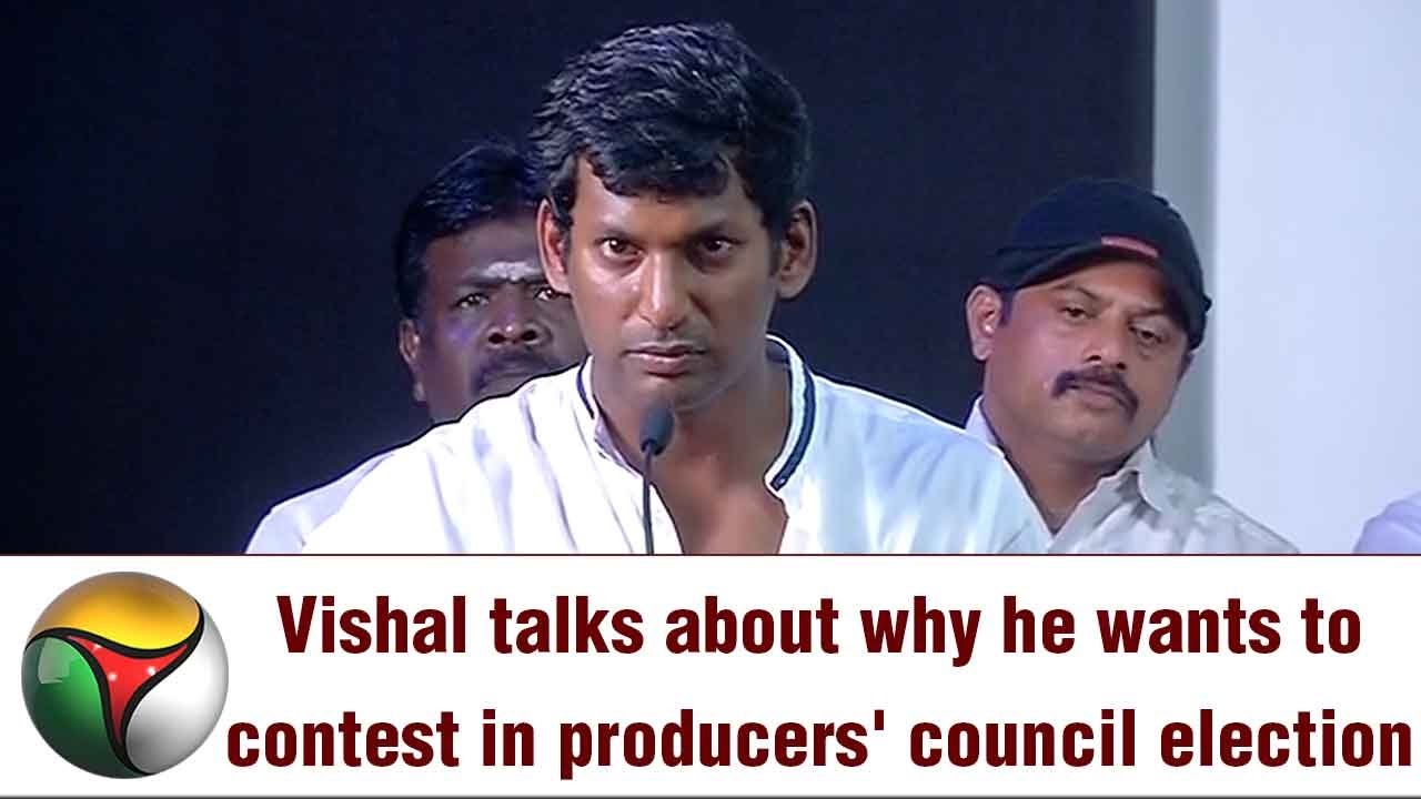 Actor Vishal's Powerful Speech on Contest at Producers Council Election