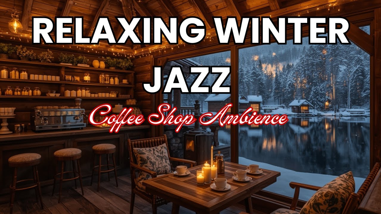 Relaxing Winter Jazz ☕ Cozy Coffee Shop Ambience | Smooth Jazz Music for Work, Study & Sleep