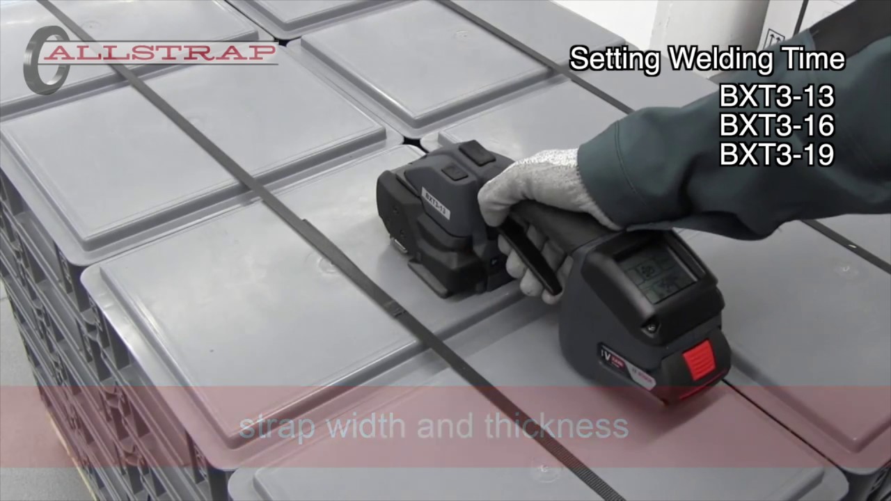 Signode BXT3 series: How to Set your Strap Tension and Welding Time