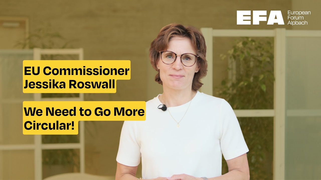 EU Commissioner Jessika Roswall: We Need to Go More Circular!