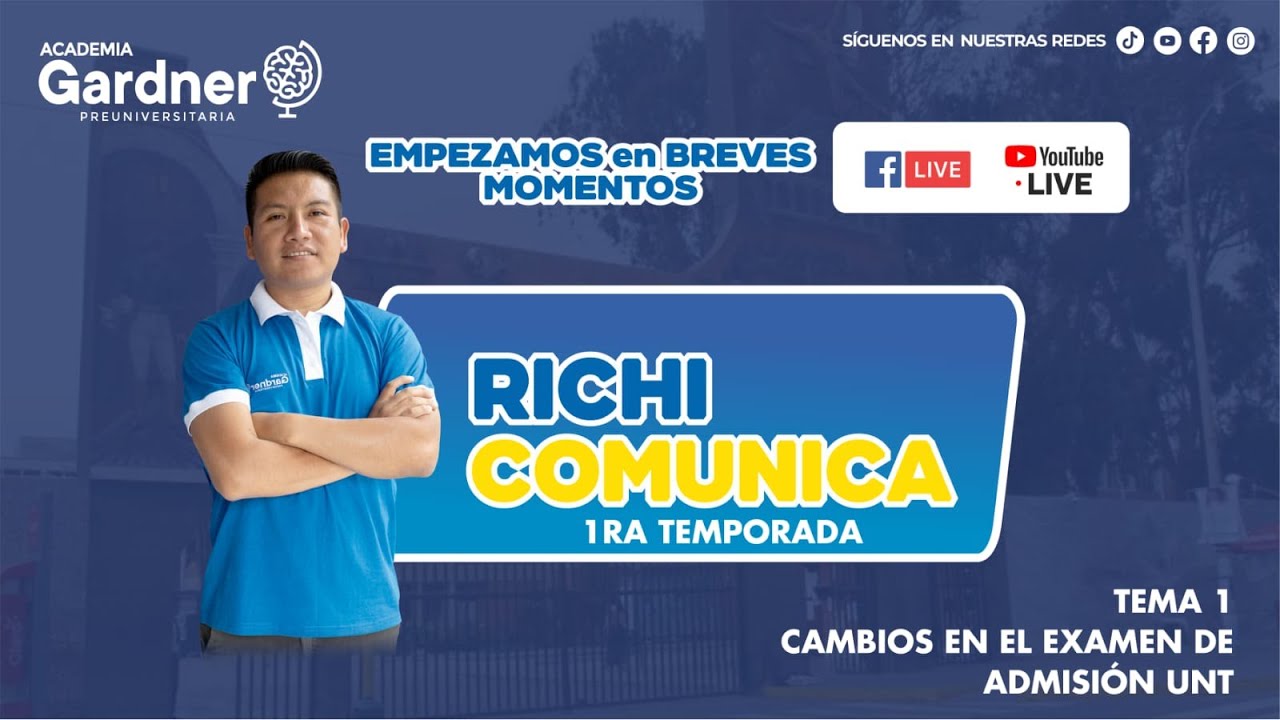 ✅#RichiComunica (1ra temporada) | Cap. 01 - Nuevo reglamento de admisión UNT