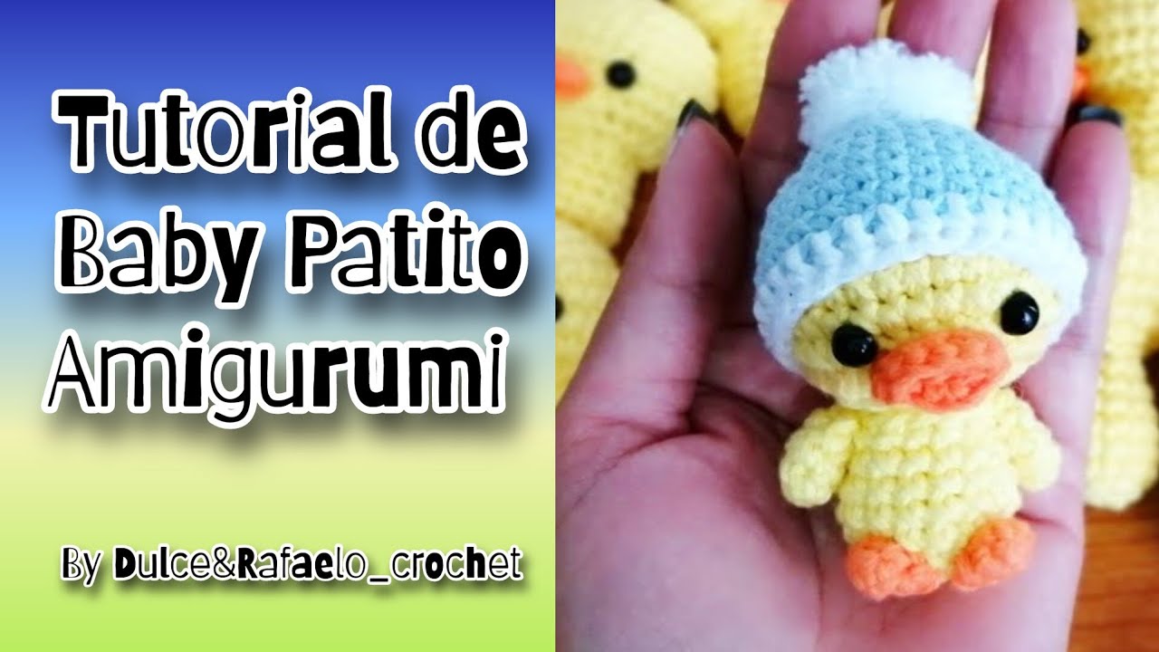 Teje un lindo Bebé Patito amigurumi  llavero #crochet #amigurumi