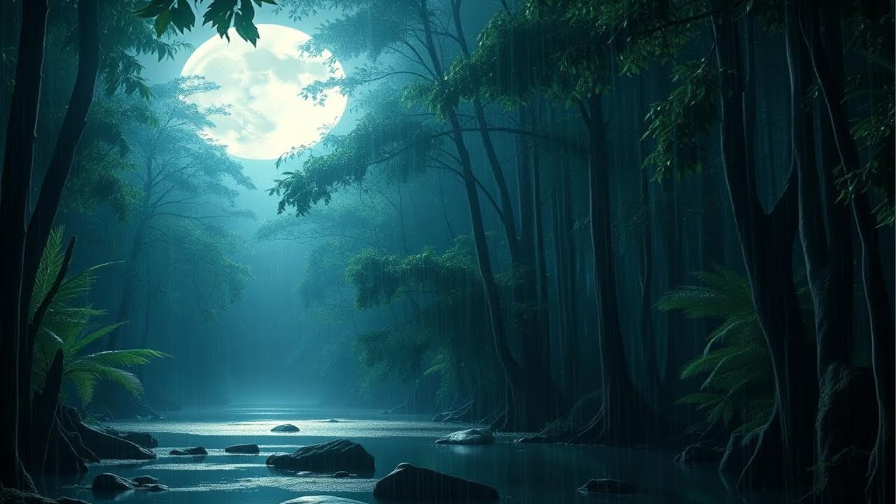 Meditation - Sleeping Music with Rain and Birds | Stress Relief & Deep Sleep