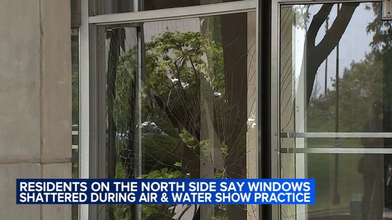 Residents of North Side buildings say windows shattered during Chicago Air and Water Show practice