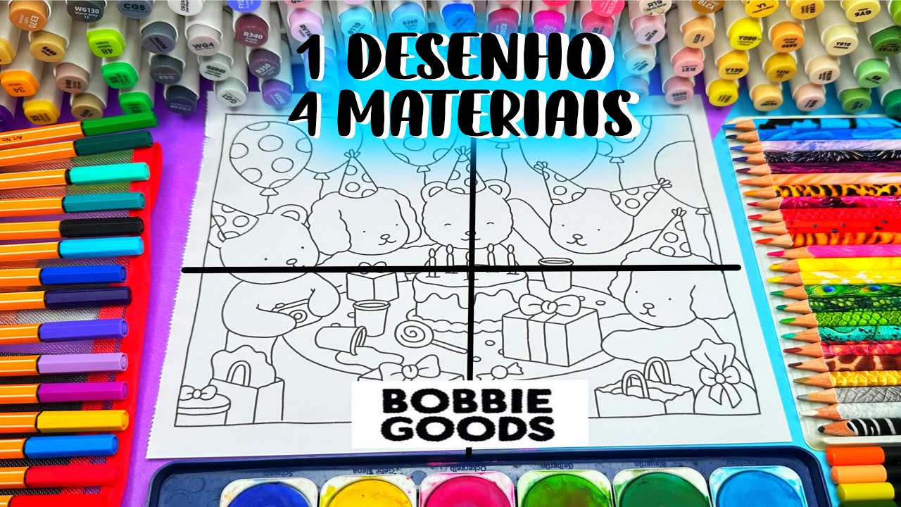 PINTANDO BOBBIE GOODS C/ 4 MATERIAIS DIFERENTES! Paula Stephania