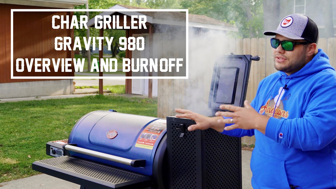Char Griller Gravity Fed 980 Overview, Seasoning, and Burn-Off
