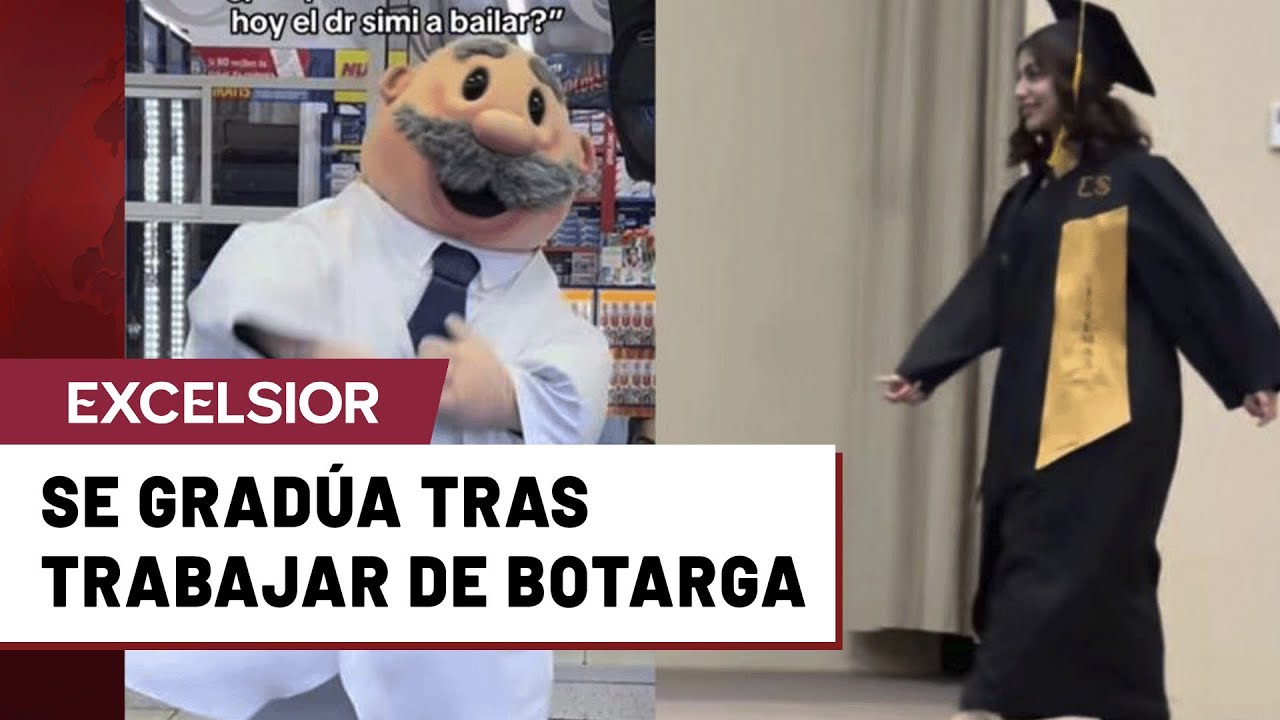 De botarga del Dr. Simi a graduada: la historia de Jocelyn que conmueve en redes