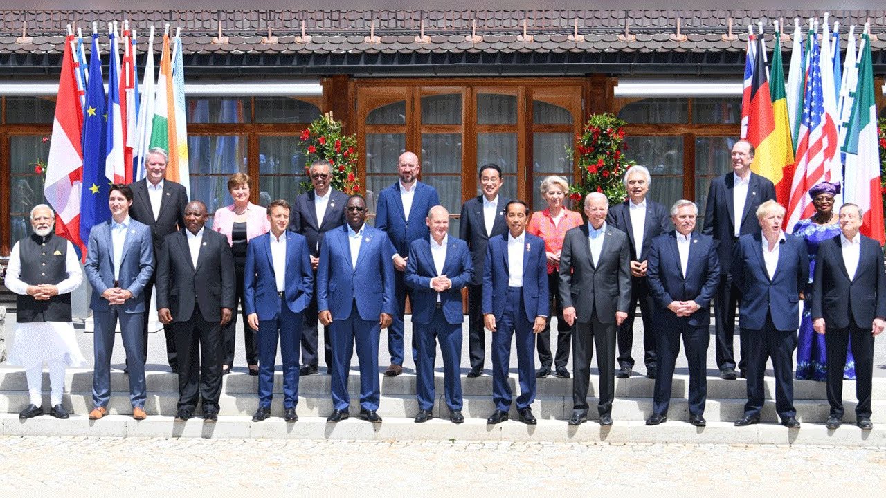 PM Modi with the leaders of G7 countries in Germany