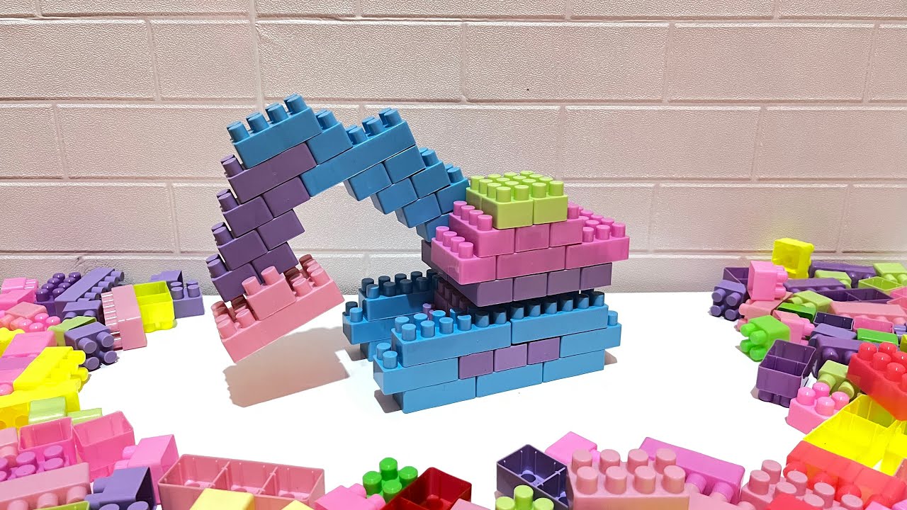 satisfying diy building blocks/membuat excavator dari lego/ Building an excavator with LEGO bricks