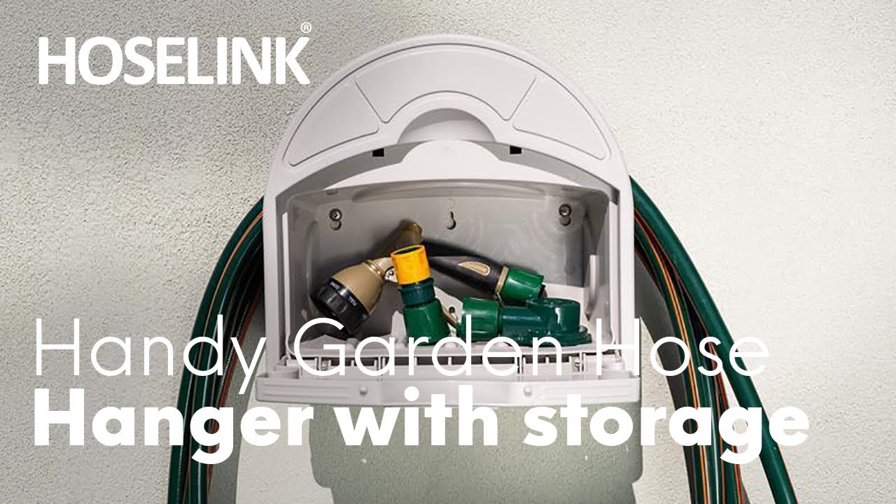 Hoselink Handy Garden Hose Hanger with Storage