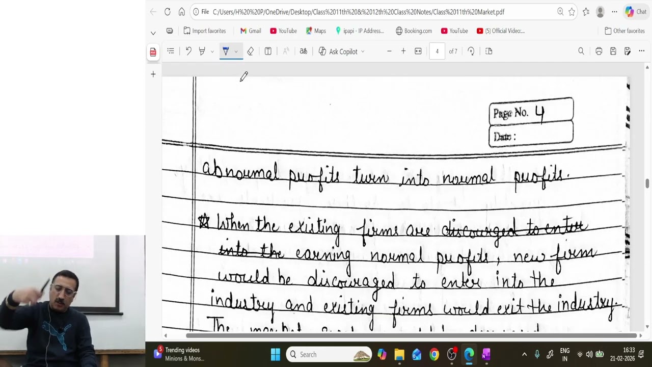 Class 11th Chapter Revision of Market