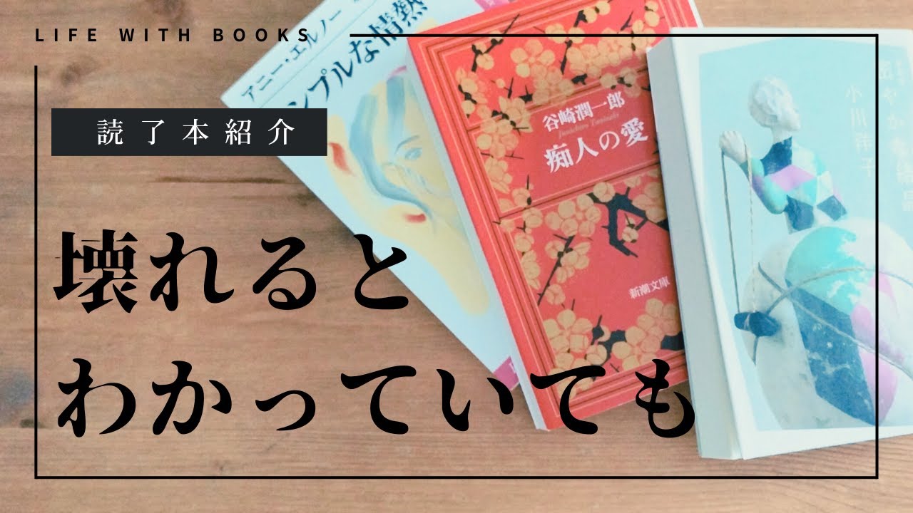 【読了本】壊れるとわかっていても選んでしまう感情｜理性では止められない執着と情熱を３つの小説から考える
